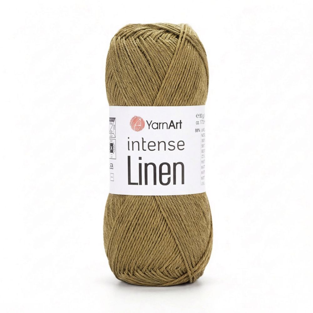 Пряжа YarnArt Intense Linen, Оливковый