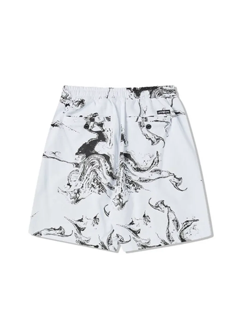 Шорты с принтом "мрамор"