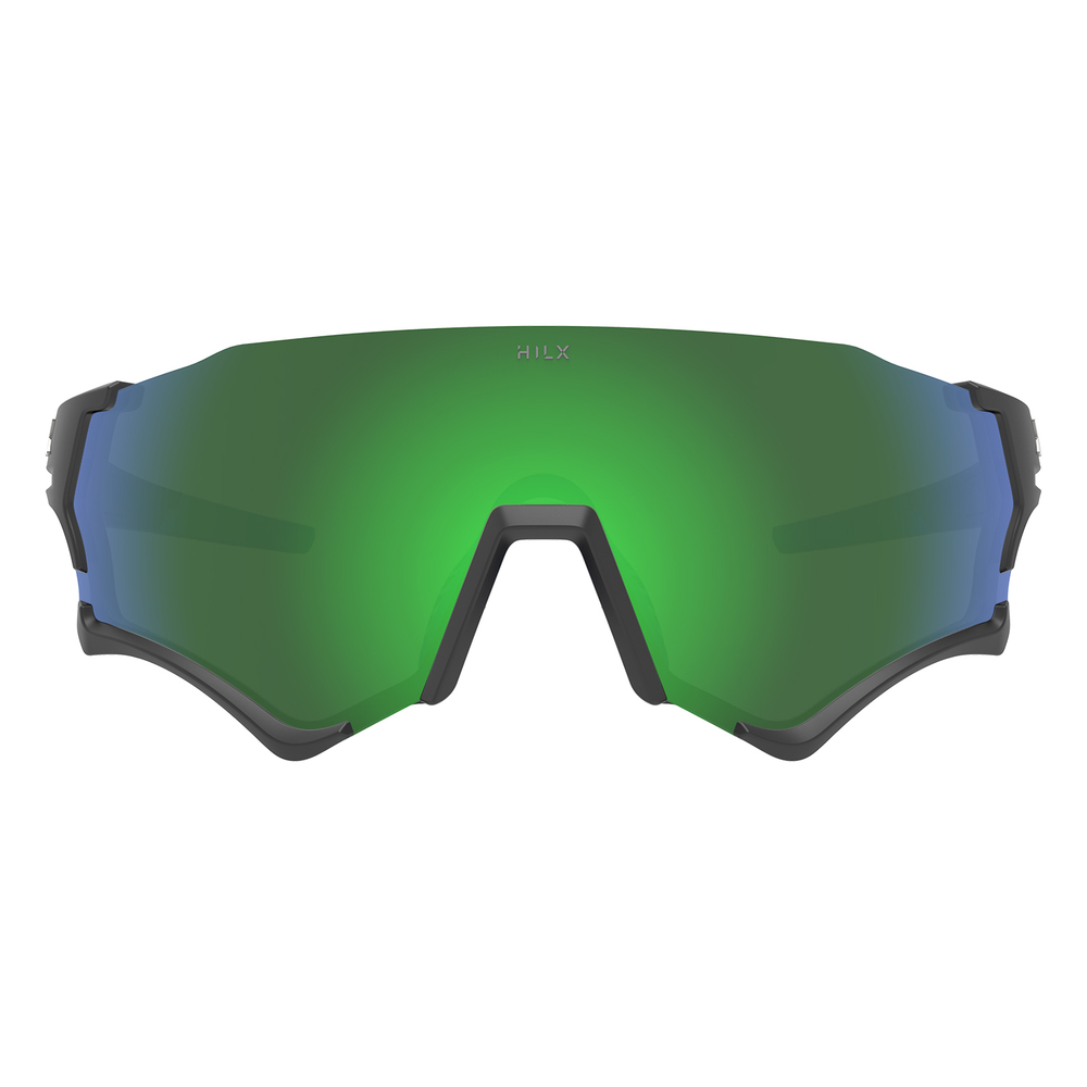 Спортивные очки HILX Revok / Matt Black Blue / Green Lens