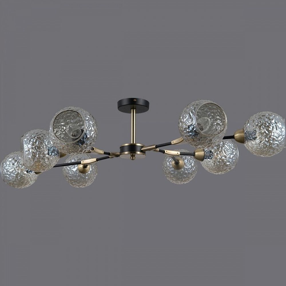 Люстра на штанге ILLUMICO  IL0253-8CSQ-79 BK AB