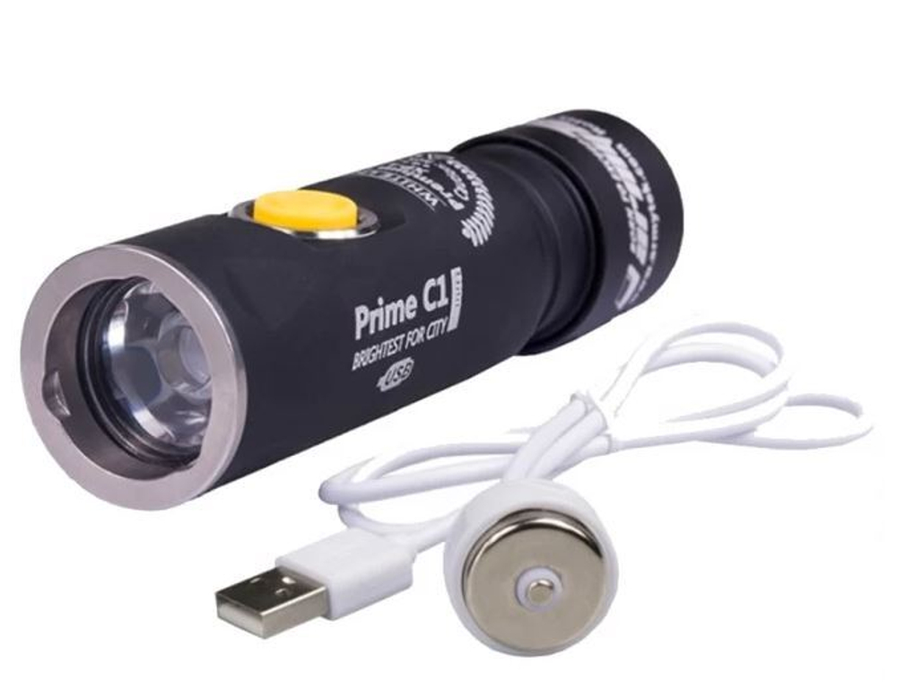 Фонарь EDC Armytek Prime C1 Pro Magnet USB XP-L, 970 lm, белый, до 165м, 1x18350, IP68, 58г DISC