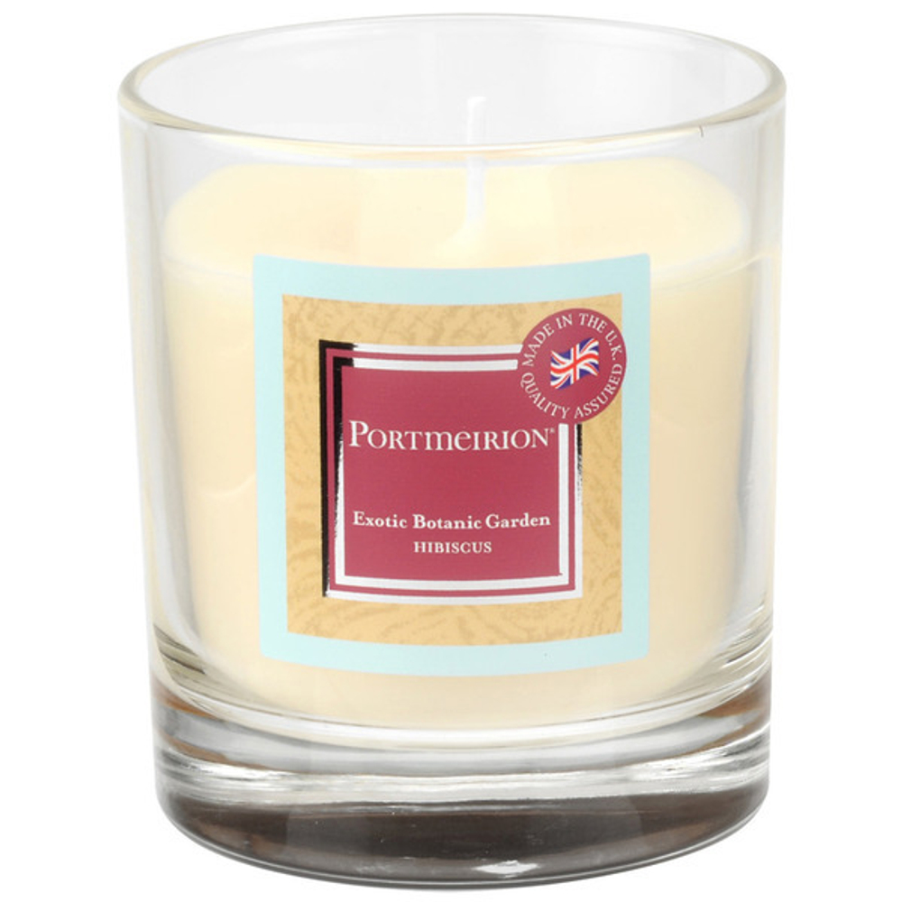 Свеча в банке 8см Portmeirion Экзотические цветы Гибискус