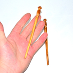 Деревянные заколки-шпильки для волос из вишни, набор из двух штук H1