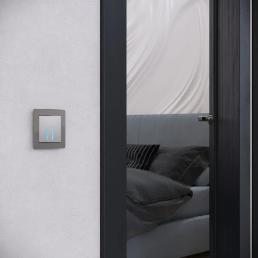 Рамка на 1 пост Acrylic (графит) W0012704