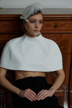 Бант "Стрекоза" XS с декором и пером