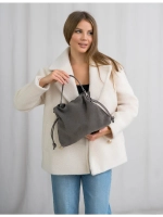 сумка через плечо средняя натуральная замша