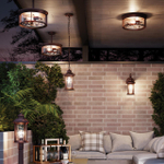 4961/1W NATURE ODL22 703 темно-коричневый/стекло Ландшафтный настенный светильник E27 1*60W IP44 MAVRET