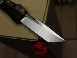 Нож Microtech 184-10 GLYKON BR Tanto T/E - коричневые вставки, клинок сатин танто
