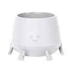 Кашпо "Мистер Грин" (0,6л) с дренажным донышком Цв. Белый