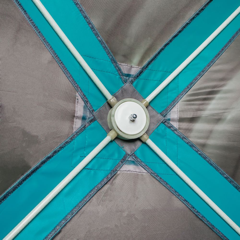 Шатер СЛЕДОПЫТ быстросборный, 5 стен, 2,8х2,9 м, h-2,08 м, S по полу 5,6 кв.м, цв. WATERFALL