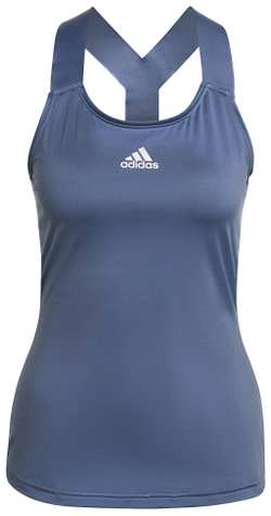 Женский топ теннисный Adidas Y-Tank Top W - crew blue/white