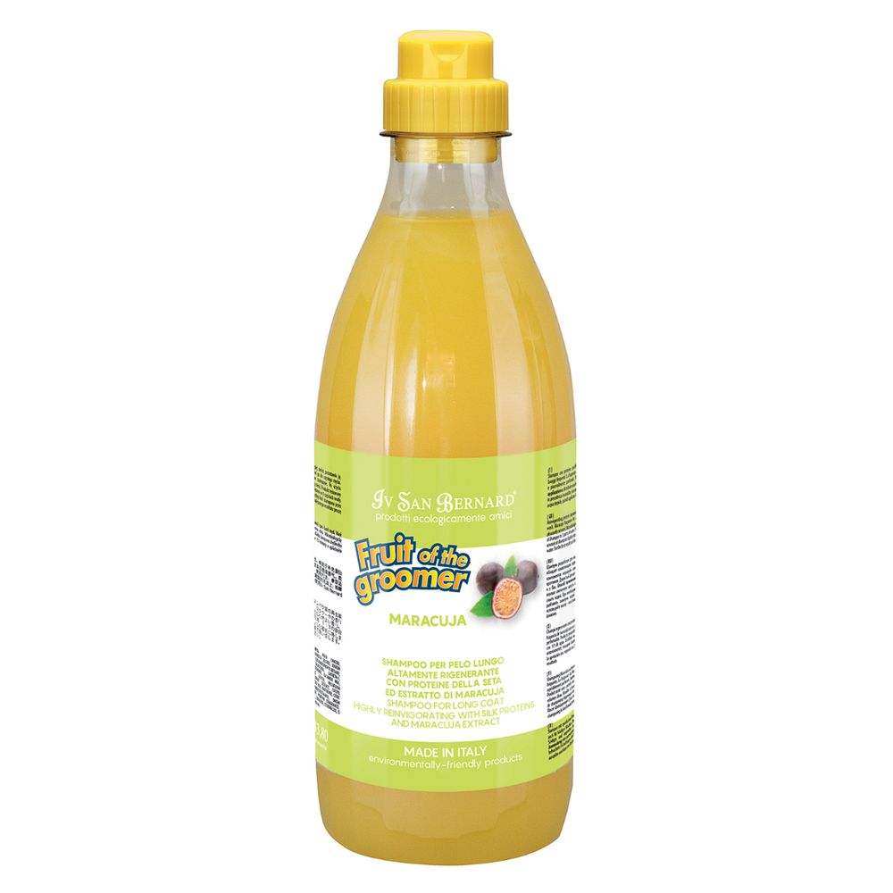 Шампунь Iv San Bernard Fruit of the Groomer Maracuja для длинной шерсти с протеинами 1 л