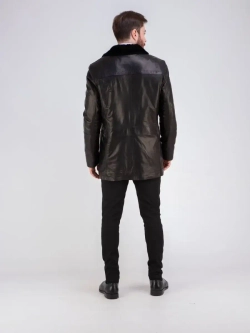 Дубленка мужская натуральная с мехом куртка зимняя Турция