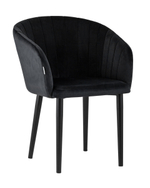 Стул с подлокотниками Нейтон велюр черный