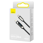 Type-C Кабель Baseus Display Fast Charging Data Cable Type-C to IP 20W PD 2m - Black