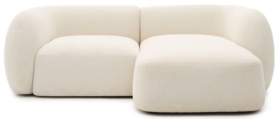 Модульный 2-местный диван Martina цвета экрю с правым шезлонгом 230 см