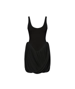 Платье мини с буфом