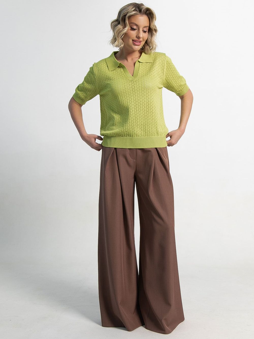 Поло Тихая роскошь (зеленое яблоко) Б15273-7М LT Collection