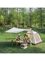 Палатка Naturehike Ango Picnic CNK2450WS021 трёхместная c навесом бежевая c черным