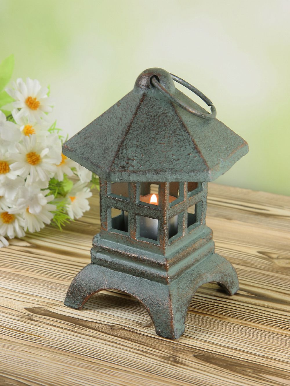 Iron Garden Декоративный фонарь Пагода под свечу для дачи