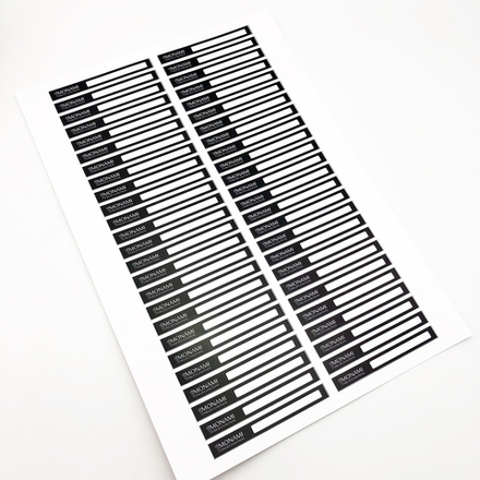 Наклейки на типсы "Черно-белые", Monami