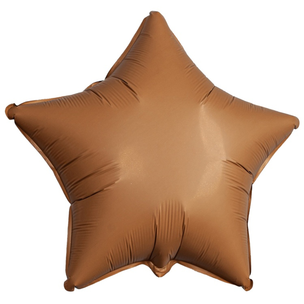 Шар фольгированный Звезда 46 см (Коричневый)