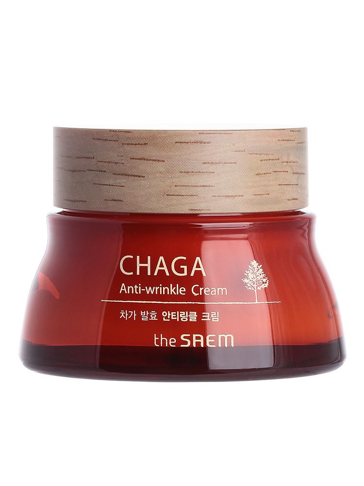 THE SAEM Крем для лица антивозрастной с экстрактом чаги CHAGA Anti-wrinkle Cream 60мл