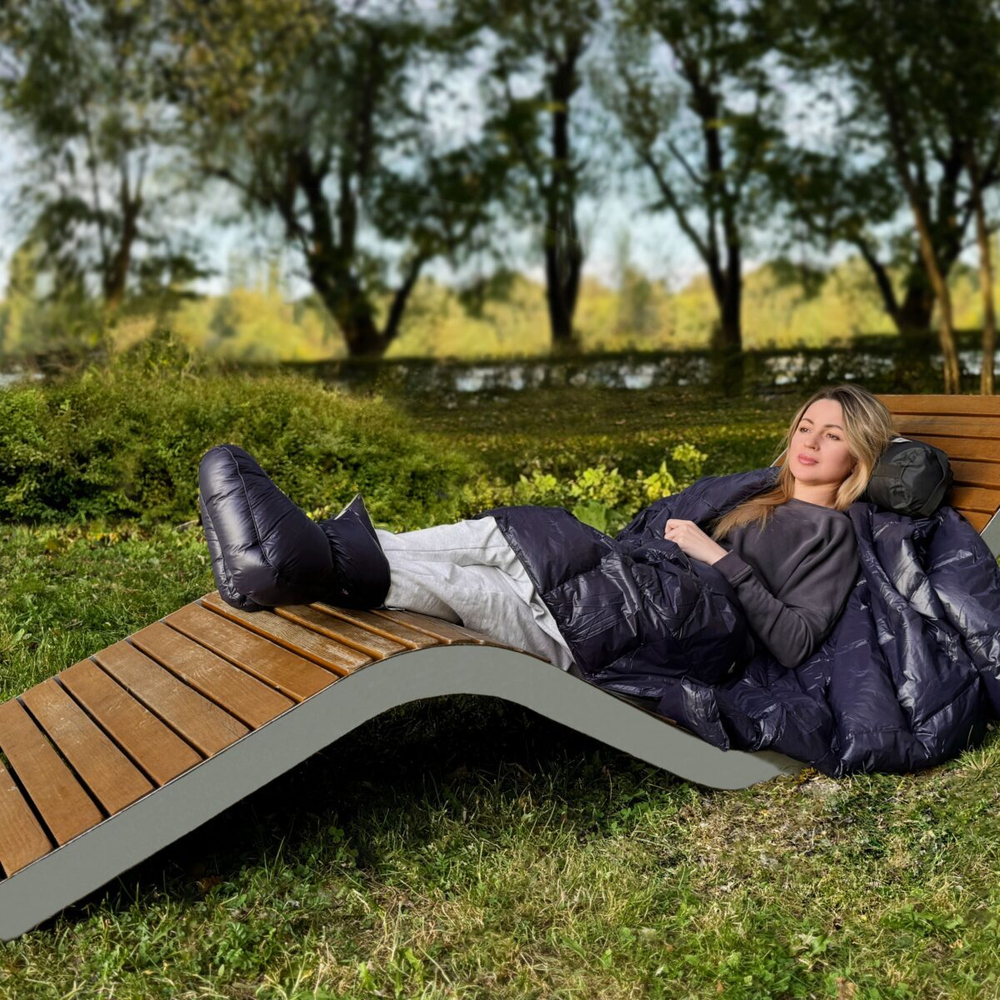 Сапожки-носочки пуховые German Grass Comfort Socks Home Grass White белые