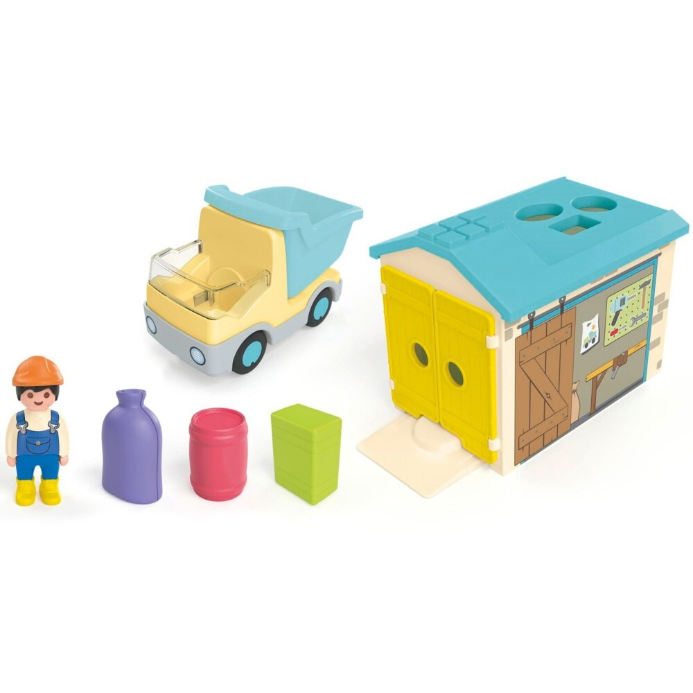 Playmobil - Юниорский грузовик с гаражом с функцией сортировщика 71686 / артикул   71686  / GTIN 4008789716866
