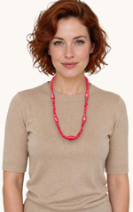 бусы из красного коралла