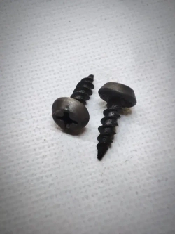 Саморез "клоп" 3,5х11мм (острый наконечник) - 20 штук, универсальный, черный, шлиц Ph-2