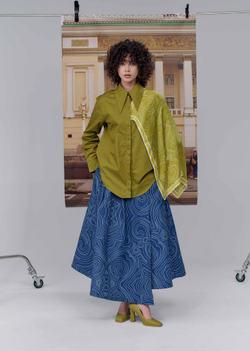Юбка удлиненная print 291-04, XL 2429