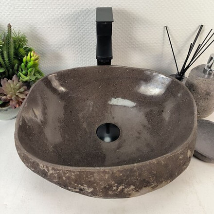 Раковина из речного камня RS-65294 42*37*15 0861