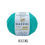 Пряжа Baby Wool XL 50 г, 100м, 40%акрил, 40%шерсть мериноса, 20%кашемир, 40%акрил (цена за 1 шт)