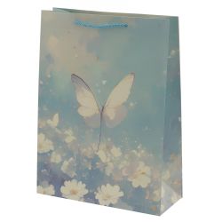 GAEM Пакет подарочный L (бумага 210г/м2, блок 12шт), L30 W12 H40 см, 4в.