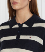 Хлопковый свитер soft wool поло-nk sweater Tommy Hilfiger - темно-синий(WW0WW39879)