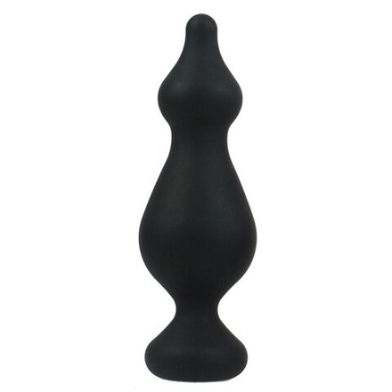 Черная анальная втулка Amuse L - 13,8 см.