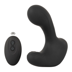 Черная анальная вибропробка с функцией расширения RC Butt Plug with 3 functions