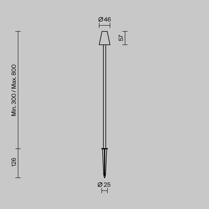 Ландшафтный светильник Maytoni Outdoor O504FL-L1B3K1