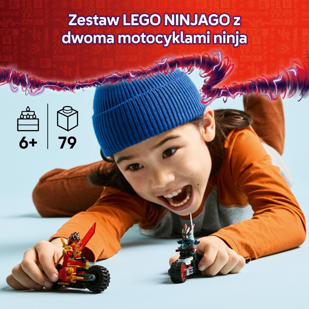 Конструктор LEGO Ninjago 71838 Мотогонка Кая арт. 71838 79 дет — фото 5