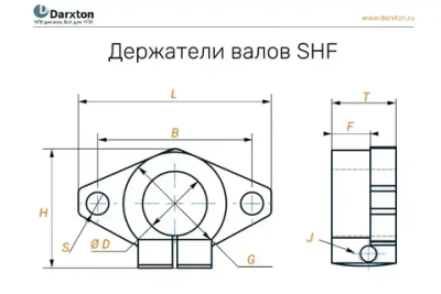 Держатель вала SHF10