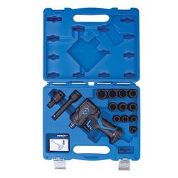 KING TONY (44802AMP) Гайковерт пневматический ударный 1/2", 678 Нм, с комплектом головок, 16 предметов