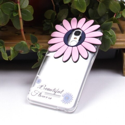 Силиконовый чехол "Цветы" для Xiaomi Redmi Note 3/3 Pro, 009872