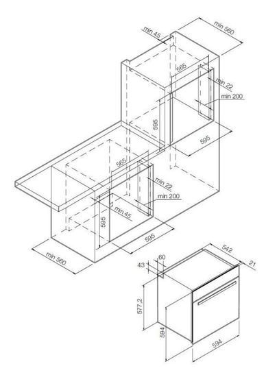 Электрический духовой шкаф GRAUDE BM 60.2 W