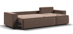 Угловой диван НОРД Велюр Монолит мокко