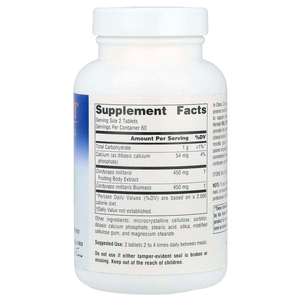 Planetary Herbals, Full Spectrum ™ Cordyceps 450 ™, 120 таблеток