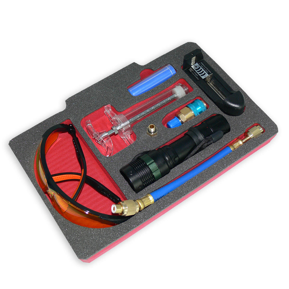 UV Набор для поиска утечек хладагента в системе А/С Car-Tool CT-1000