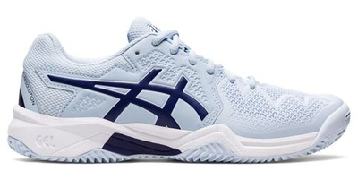 детские Кроссовки теннисные Asics Gel-Resolution 8 Clay GS - soft sky/dive blue