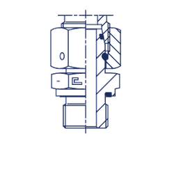 Штуцер FNE DS14 BSP 1/2"
