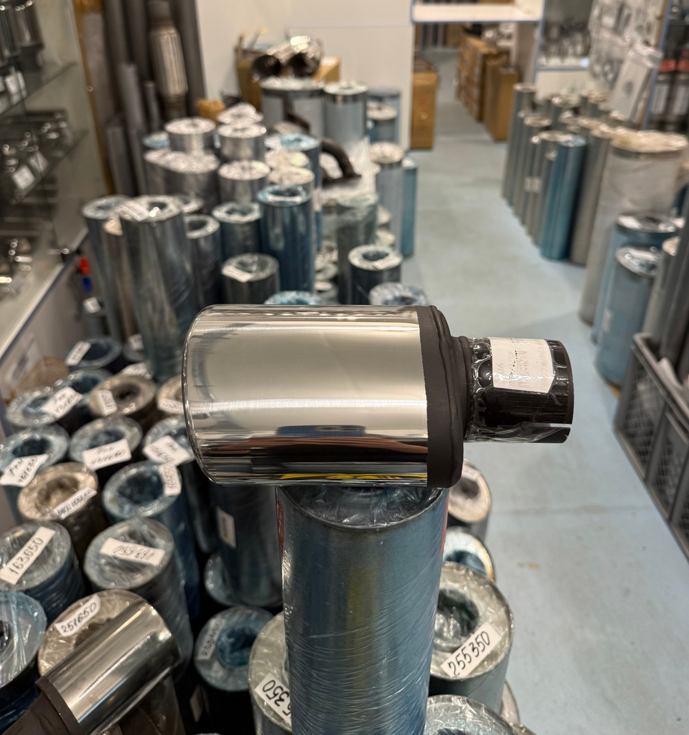 Насадка на глушитель M1-28H Эллипсная 120х80 скошенная (Пустая)